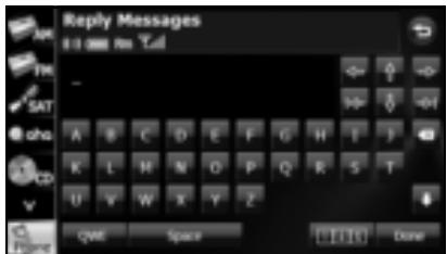 SUBARU Forester (2014) Système de navigation - Utilisez le clavier et saisissez n'importe quel message. - 1