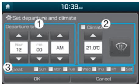 HYUNDAI Ioniq (2016-2019) - Charging/Climate Settings (Paramétres de charge/climatisation) - 2