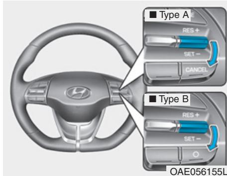 HYUNDAI Ioniq (2016-2019) - Diminution de la vitesse programmée du régulateur de vitesse intelligent - 1