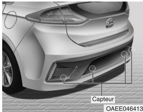 HYUNDAI Ioniq (2016-2019) - Système d'ajretissement de distance de stationnement (marche arrrière) (le cas échéant) - 1