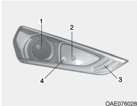 HYUNDAI Ioniq (2016-2019) - Remplacement des ampoules des phares, des faux de position et des clignotants - 1