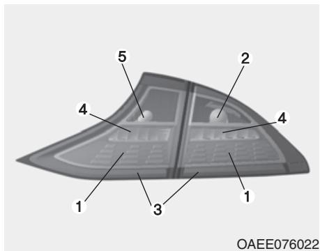 HYUNDAI Ioniq (2016-2019) - Remplacement de l'ampoule du feu multifonction arrière - 1