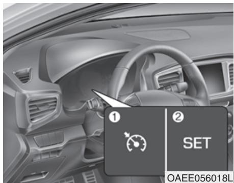 HYUNDAI Ioniq (2016-2019) - Utilisation du régulateur devitesse - 1