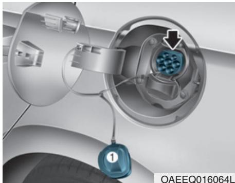 HYUNDAI Ioniq (2016-2019) - Comment brancher le chargeur normal - 3