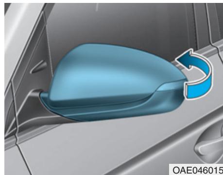 HYUNDAI Ioniq (2016-2019) - Rabattage des rétroviseurs extérieurs - 1