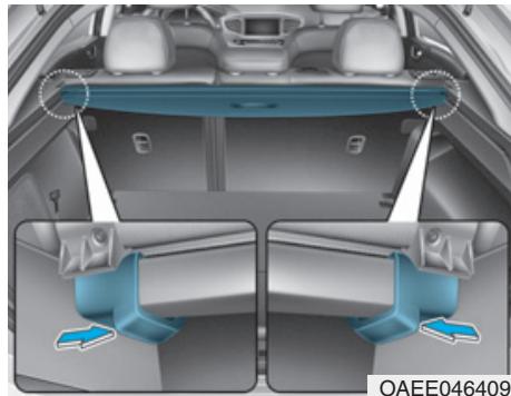 HYUNDAI Ioniq (2016-2019) - Retrait du cache-bagages - 1