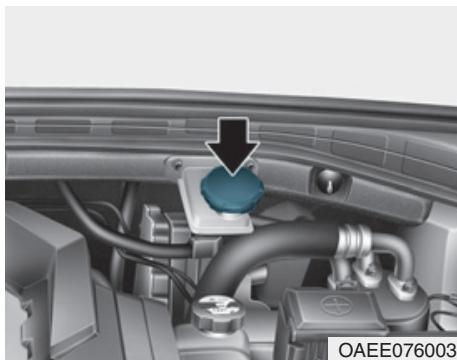 HYUNDAI Ioniq (2016-2019) - Vérification du niveau de liquide de frein - 1