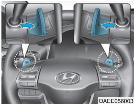 HYUNDAI Ioniq (2016-2019) - SELECTION AU VOLANT (CONTRôle DU FREINAGE À RÉCUPÉRATION D'ENERGIE) - 1