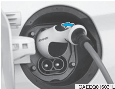 HYUNDAI Ioniq (2016-2019) - Comment brancher le chargeur normal - 4