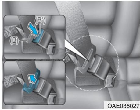 HYUNDAI Ioniq (2016-2019) - Ceinture centrale arriere (ceinture centrale arriere 3 points) - 2