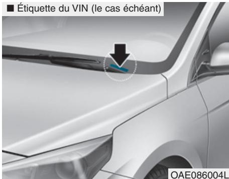 HYUNDAI Ioniq (2016-2019) - NUMERO D'IDENTIFICATION DU VEHICULE (VIN) - 2