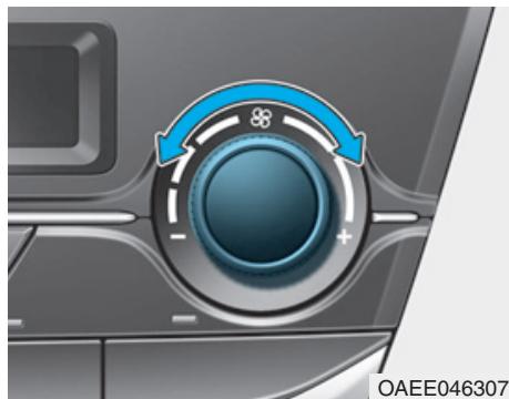 HYUNDAI Ioniq (2016-2019) - Réglage de la vitesse du ventilateur - 1