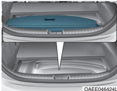 HYUNDAI Ioniq (2016-2019) - Retrait du cache-bagages - 2