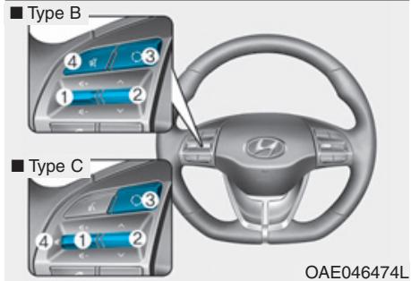 HYUNDAI Ioniq (2016-2019) - Commandes audio au volant (le cas échéant) - 2