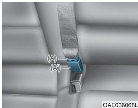HYUNDAI Ioniq (2016-2019) - Ceinture centrale arriere (ceinture centrale arriere 3 points) - 1