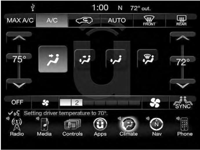 JEEP Cherokee Phase 1 (2013-2018) - Système de climatisation (3C/3C AVEC NAVIGATION) - 1