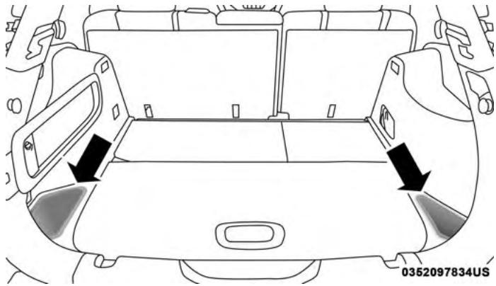 JEEP Cherokee Phase 1 (2013-2018) - Bacs de rangement arriere - 1