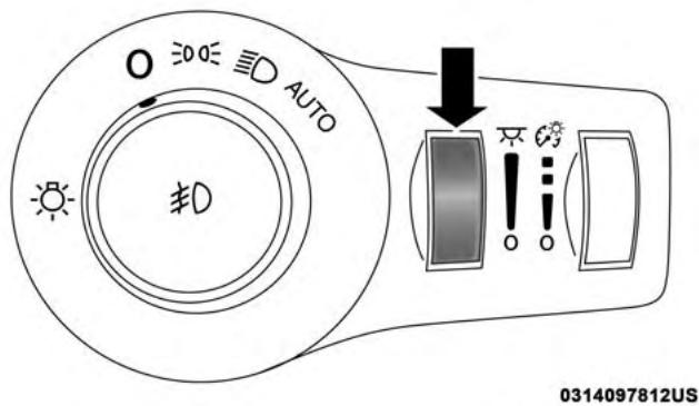 JEEP Cherokee Phase 1 (2013-2018) - Rheostat d'intensité lumineuse de l'éclairage ambient — selon l'equipement - 1