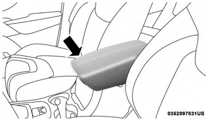JEEP Cherokee Phase 1 (2013-2018) - Compartment de rangement de la console - 1