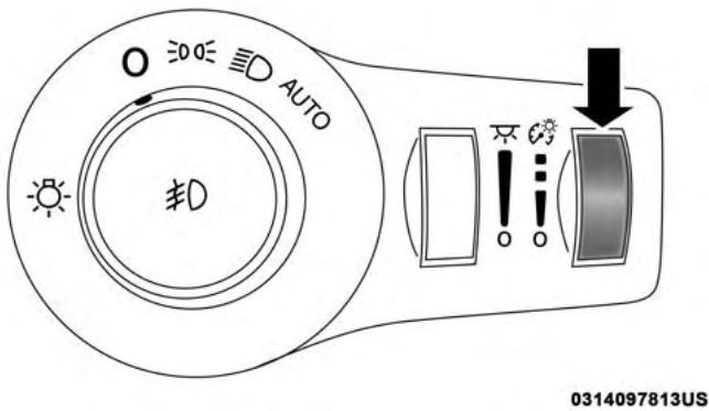 JEEP Cherokee Phase 1 (2013-2018) - Rheostat d'intensité lumineuse du tableau de bord - 1
