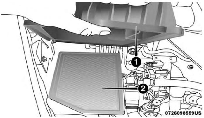 JEEP Cherokee Phase 1 (2013-2018) - Dépose du filtré à air du moteur - 3