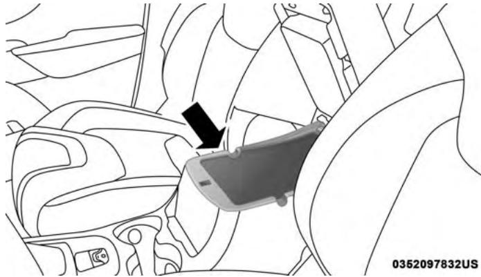 JEEP Cherokee Phase 1 (2013-2018) - Compartment de rangement de la console - 2
