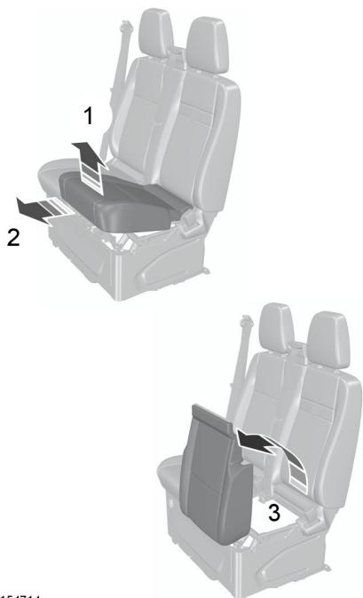 FORD Transit Custom Phase 1 (2012-2017) - Compartiment de rangement sous le siège - 1