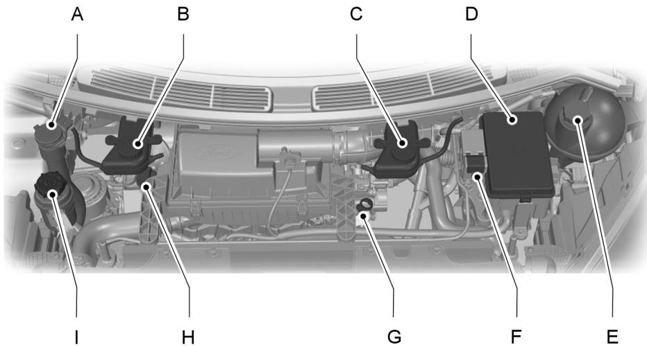 FORD Transit Custom Phase 1 (2012-2017) - VUE D'ENSEMBLE SOUS LE CAPOT - 1