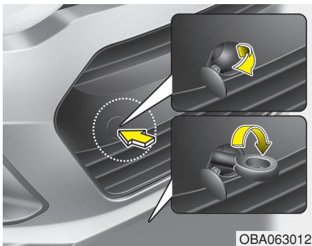 HYUNDAI i10 2 Phase 1 (2013-2016) - Crocket de remorquage escamtable (avant) (si disponible) - 1