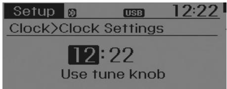 HYUNDAI i10 2 Phase 1 (2013-2016) - Clock Settings (Réglage de l'horloge) - 1
