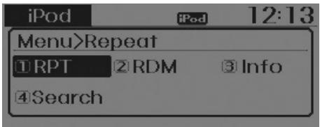 HYUNDAI i10 2 Phase 1 (2013-2016) - MENU: iPod® - 1