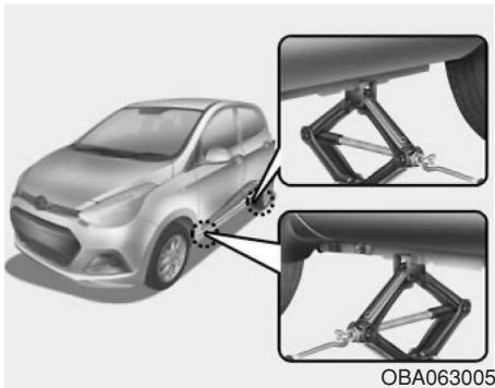 HYUNDAI i10 2 Phase 1 (2013-2016) - A VERTISSEMENT -Changer une roue - 2