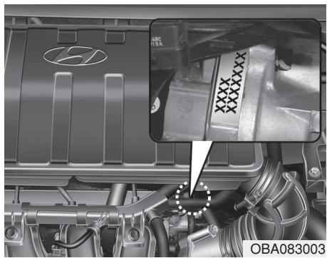 HYUNDAI i10 2 Phase 1 (2013-2016) - NUMERO DE MOTEUR - 1