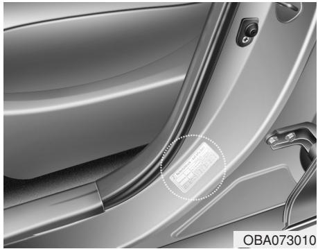 HYUNDAI i10 2 Phase 1 (2013-2016) - Pressions de gonflage à froid recommandaee - 1