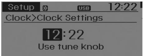 HYUNDAI i10 2 Phase 1 (2013-2016) - Clock Settings (Réglage de l'horloge) - 1