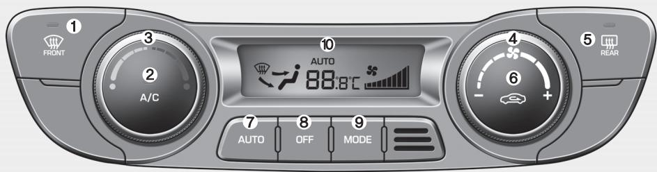 HYUNDAI i10 2 Phase 1 (2013-2016) - SYSTEME DE COMMANDE AUTOMATIQUE DE LA CLIMATISATION (SI DISPONIBLE) - 2