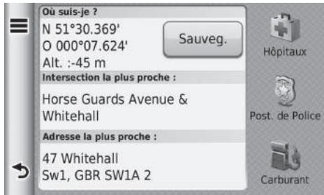 Honda Jazz 3 Phase 1 (2015-2017) - HOME ▶ Navigation ▶ Afficher carte ▶ Où suis-je ? - 1