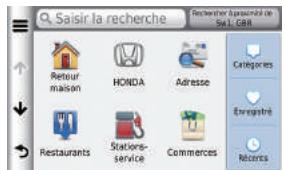 Honda Jazz 3 Phase 1 (2015-2017) - Navigation—Saisir une destination - 1