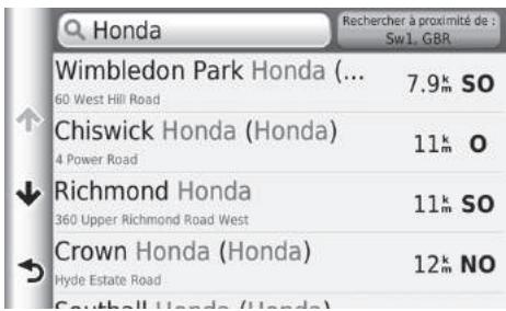 Honda Jazz 3 Phase 1 (2015-2017) - HOME ▶ Navigation ▶ Où aller ? ▶ Entrer un critère de recherche - 2