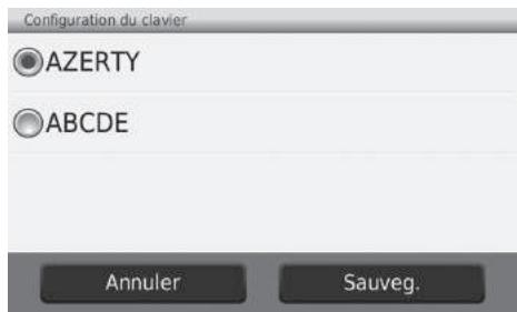 Honda Jazz 3 Phase 1 (2015-2017) - HOME ▶ Navigation ▶ Paramètres ▶ Langue et clavier ▶ Configuration du clavier - 1