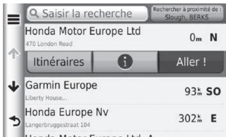 Honda Jazz 3 Phase 1 (2015-2017) - HOME ▶ Navigation ▶ Où aller ? ▶ Favoris - 1