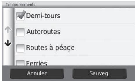 Honda Jazz 3 Phase 1 (2015-2017) - HOME ▶ Navigation ▶ Paramètres ▶ Navigation ▶ Contournements - 1