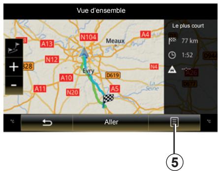 RENAULT R-Link2 (2015) - Récapitulatif de l'itinéraire - 1