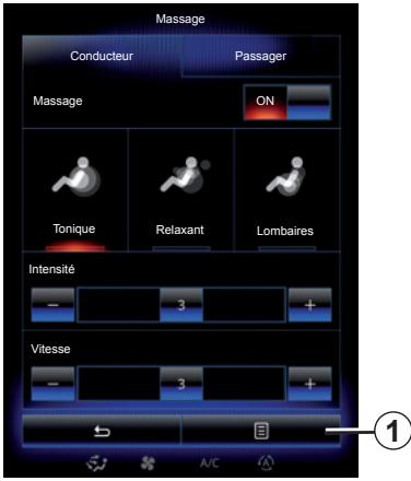 RENAULT R-Link2 (2015) - « Massage » - 1