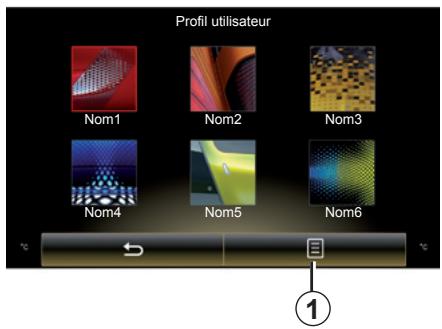 RENAULT R-Link2 (2015) - Modifier la photo du profil utilisateur - 1