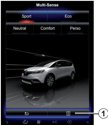 RENAULT R-Link2 (2015) - Choix du mode - 1