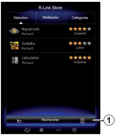 RENAULT R-Link2 (2015) - Menu « R-Link Store » - 1