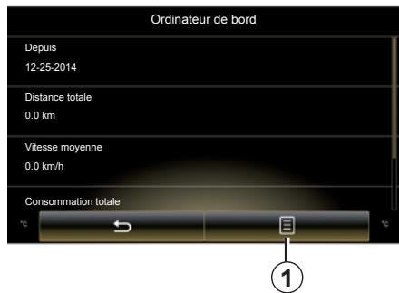 RENAULT R-Link2 (2015) - Menu « Ordinateur de bord » - 2