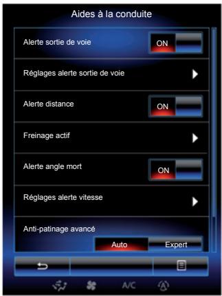 RENAULT R-Link2 (2015) - « Alerte de sortie de voie » - 1