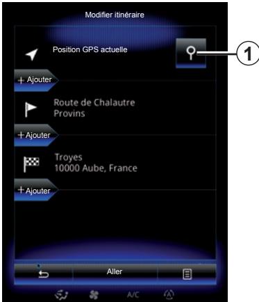 RENAULT R-Link2 (2015) - Définir un point de départ - 1